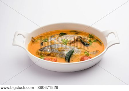 Spicy Fish Curry - Popular Indian Seafood Served With Rice