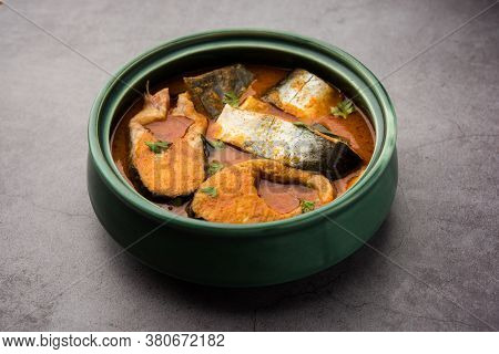 Spicy Fish Curry - Popular Indian Seafood Served With Rice