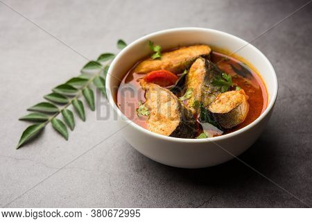 Spicy Fish Curry - Popular Indian Seafood Served With Rice