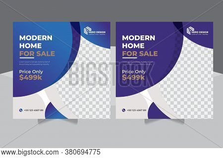 Real Estate Social Media Post Template, Real Estate And Apartment Promotion