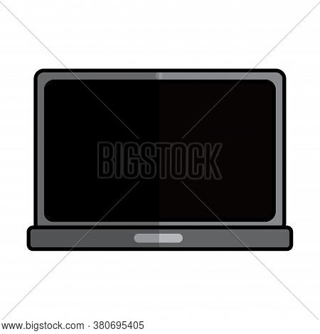 Isolated Laptop Icon. School Supllies Icon - Vector