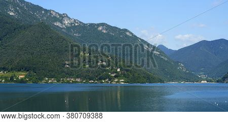 Lake Of Ledro, Trento, Trentino Alto Adige, Italy, At Summer