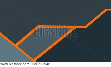 Vector Illustration Of An Abstract Background With Orange Line