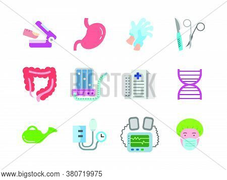 Advanced Design Healthcare And Medical Vector Flat Color Icons, Style 1 Vol 2, Suitable For Web, Mob