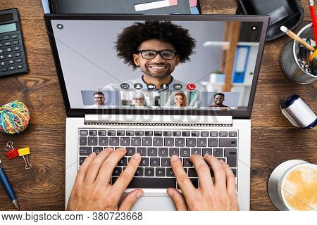 Online Video Conference Web Call. Business Videoconferencing