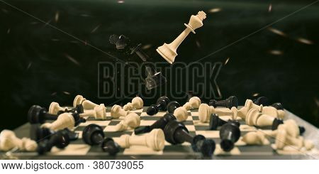Chess Board Game Concept Of Business And Competition Concept And Conceptual Strategy Concept Chess F