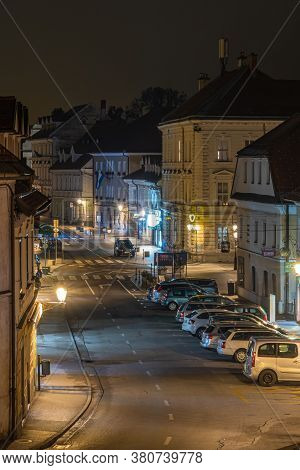 Kamnik, Slovenia - August 2, 2020: The Old Town Of Kamnik, A Municipality South Of The Steiner Alps 