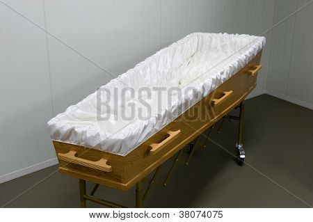 Coffin In Morgue