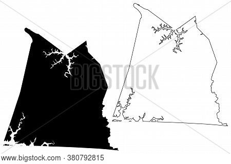 Clinton County, Kentucky (u.s. County, United States Of America, Usa, U.s., Us) Map Vector Illustrat