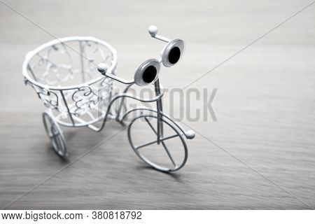 Image Of Bicycle Wooden Desk Studio Light