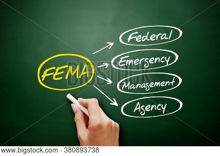 Fema - Federal Emergency Management Agency Acronym, Concept Background On Blackboard