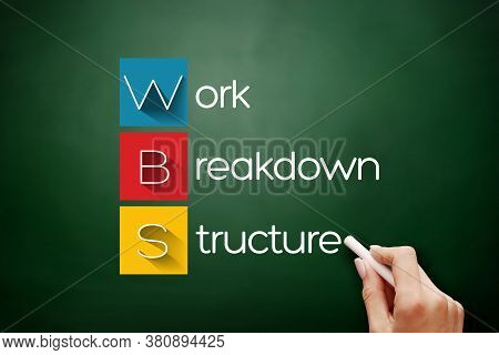 Wbs - Work Breakdown Structure Acronym, Business Concept Background On Blackboard