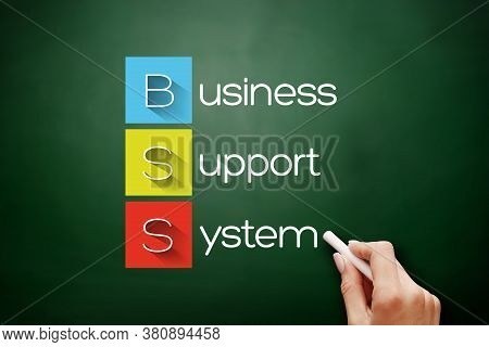 Bss - Business Support System Acronym, Business Concept Background On Blackboard