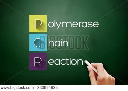 Pcr - Polymerase Chain Reaction, Acronym, Medical Concept Background On Blackboard