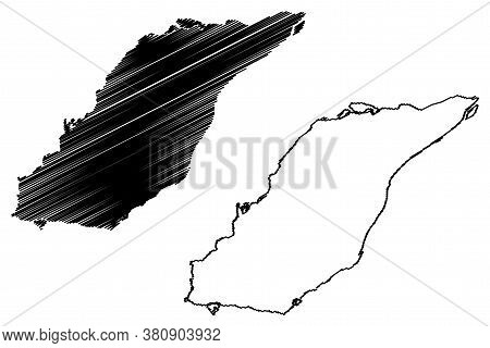 Laval City (canada, Quebec Province) Map Vector Illustration, Scribble Sketch City Of Laval Map