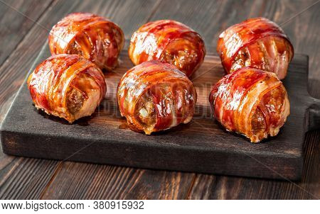 Bacon Wrappped Meatballs