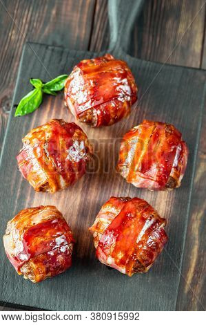 Bacon Wrappped Meatballs