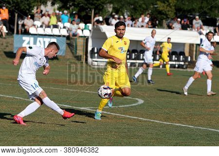 Odessa, Ukraine -13 August 2020: Ukrainian Football Championship Among The Teams Of The First League