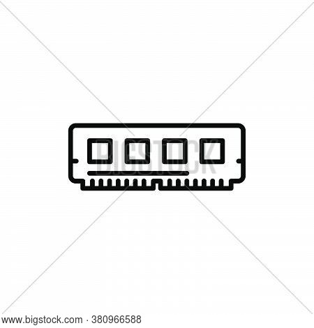 Memory Pc Icon. Vector Design Template