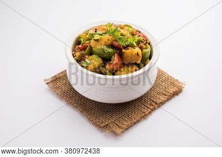 Aloo Shimla Mirch Sabji Or Dry Potato Capsicum Curry Is An Indian Main Course Recipe