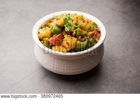 Aloo Shimla Mirch Sabji Or Dry Potato Capsicum Curry Is An Indian Main Course Recipe