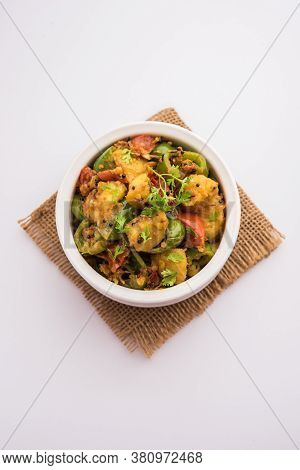 Aloo Shimla Mirch Sabji Or Dry Potato Capsicum Curry Is An Indian Main Course Recipe