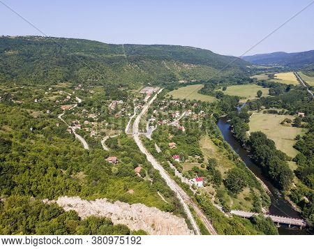 Aerial View Of Rock Formations Ritlite At Iskar River Gorge, Balkan Mountains, Bulgaria