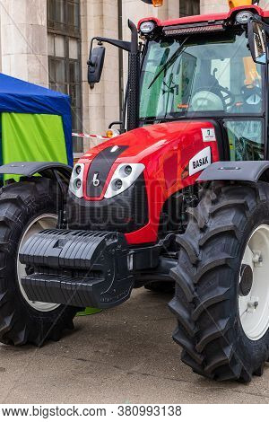 Kyiv, Ukraine - August 12, 2020: Exhibits International Agro-industrial Exhibition 