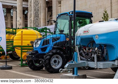 Kyiv, Ukraine - August 12, 2020: Exhibits International Agro-industrial Exhibition 