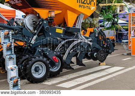 Kyiv, Ukraine - August 12, 2020: Exhibits International Agro-industrial Exhibition 