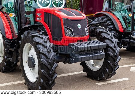 Kyiv, Ukraine - August 12, 2020: Exhibits International Agro-industrial Exhibition 