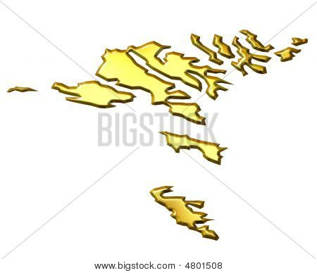 3D mapa Złote Wyspy Owcze