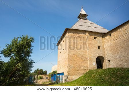Ancient fortress in Staraya Ladoga (Old Ladoga), Russia