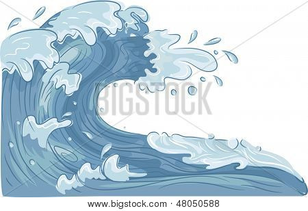 Abbildung der Wasser-Welle