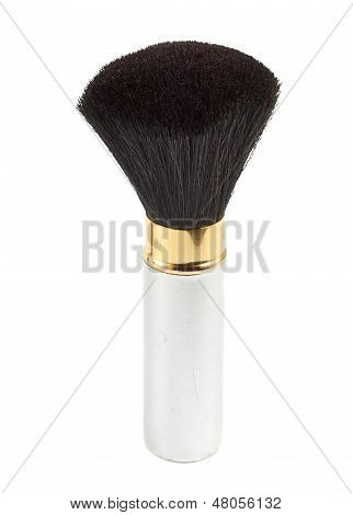 Pinceau de maquillage métallique gris