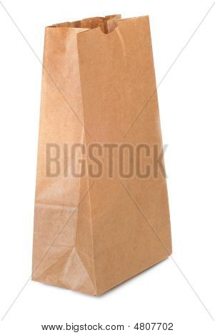 Braune Papiertüte