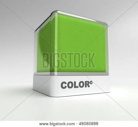Design block in a green color