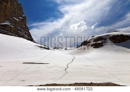 Chodnik przez Snowy Plateau