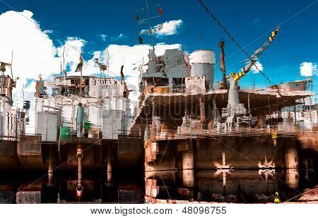 Ship in the harbor