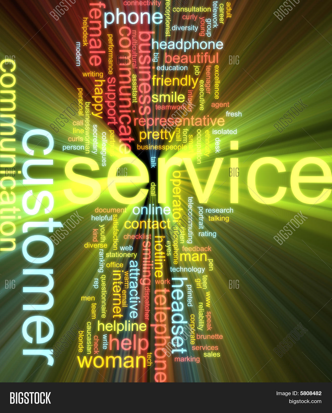Customer Service Word Image & Photo (Free Trial) | Bigstock