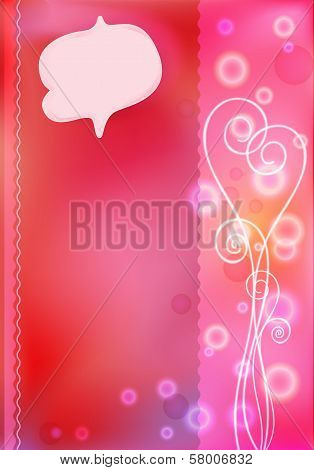 Pink greeting cards for Valentine's day