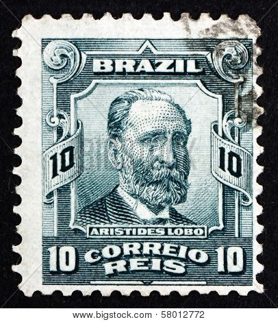 Postage Stamp Brazil 1906 Aristides Lobo, Politician