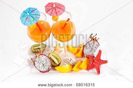 Nice Fresh Exotic Cocktails