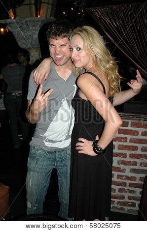 Drew Seeley and Jennifer Leeser  at the Birthday Party for Jennifer Leeser. Medusa Lounge, Los Angeles, CA. 09-25-08