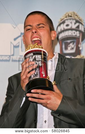 Sean Faris at the 2008 MTV Movie Awards Press Room. Gibson Amphitheatre, Universal City, CA. 06-01-08