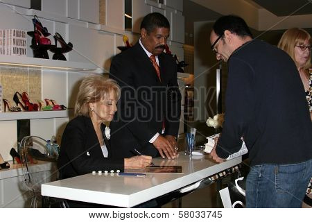 Barbara Walters  at an instore signing of her new book 