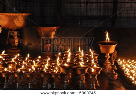 Lampes bouddhistes