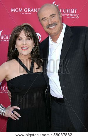 Dr. Phil McGraw and Robin McGraw  arriving at The 43rd Annual Academy Of Country Music Awards. MGM Grand Hotel And Casino, Las Vegas, NV. 05-18-08