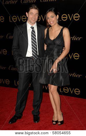 Frederic de Narp and Rosario Dawson  at Cartier's 3rd Annual Loveday Celebration. Private Residence, Bel Air, CA. 06-18-08