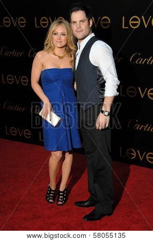 Hilary Duff and Mike Comrie  at Cartier's 3rd Annual Loveday Celebration. Private Residence, Bel Air, CA. 06-18-08